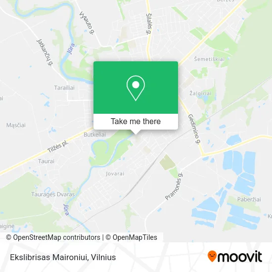 Карта Ekslibrisas Maironiui