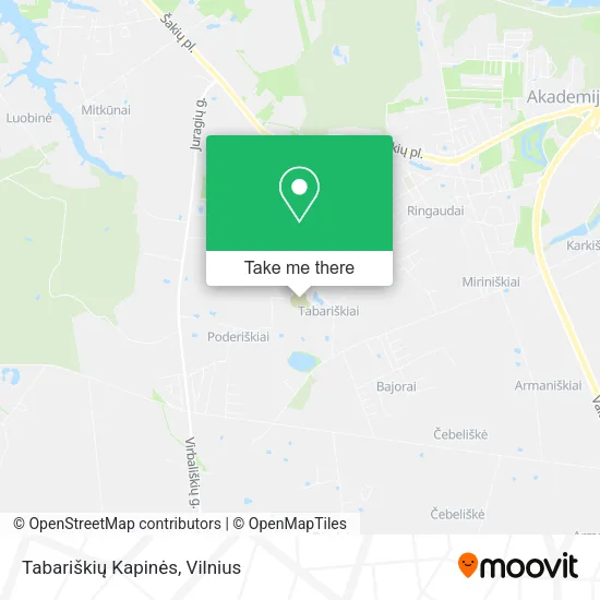 Карта Tabariškių Kapinės