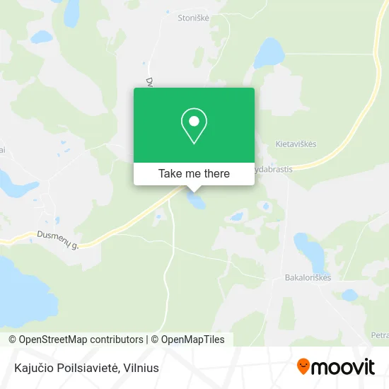 Карта Kajučio Poilsiavietė