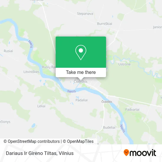 Карта Dariaus Ir Girėno Tiltas