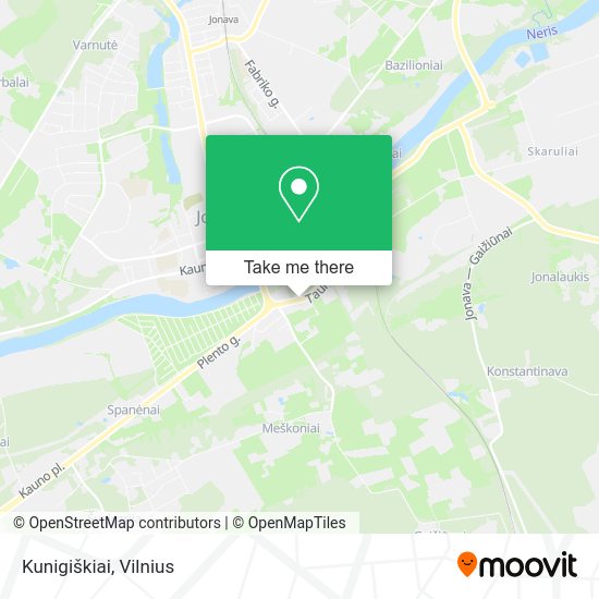 Карта Kunigiškiai
