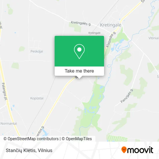 Карта Stančių Klėtis