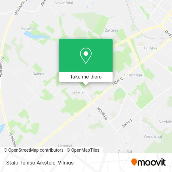 Карта Stalo Teniso Aikštelė