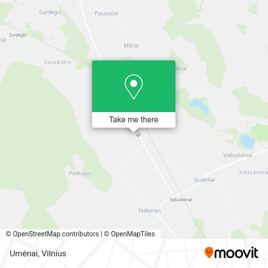 Карта Umėnai