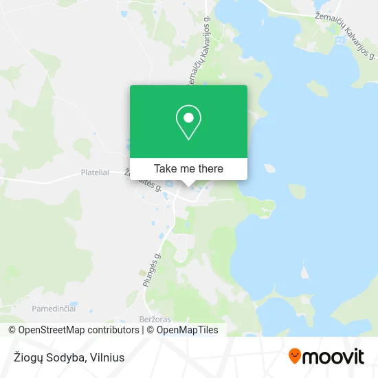 Карта Žiogų Sodyba