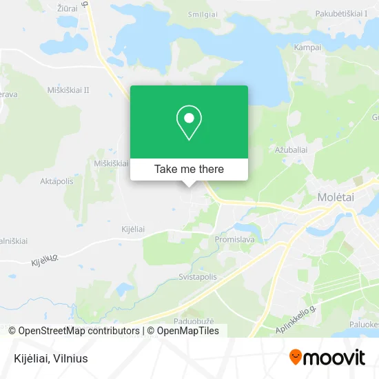 Карта Kijėliai