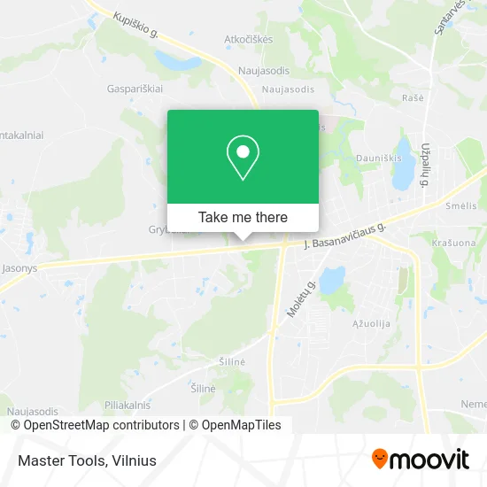 Master Tools map