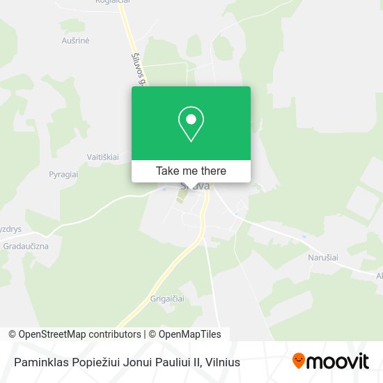 Карта Paminklas Popiežiui Jonui Pauliui II