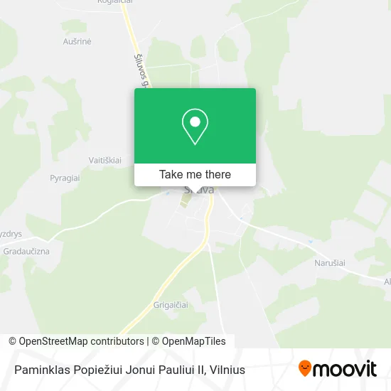 Карта Paminklas Popiežiui Jonui Pauliui II