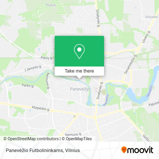 Карта Panevėžio Futbolininkams