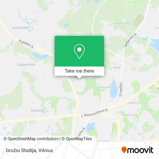 Карта Grožio Studija