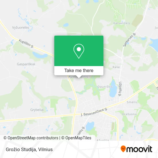 Карта Grožio Studija