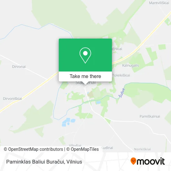 Карта Paminklas Baliui Buračui