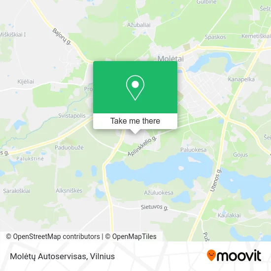 Карта Molėtų Autoservisas