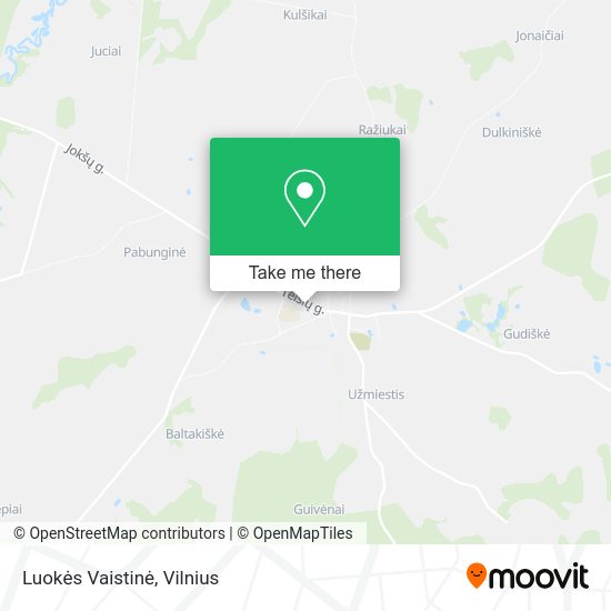 Карта Luokės Vaistinė