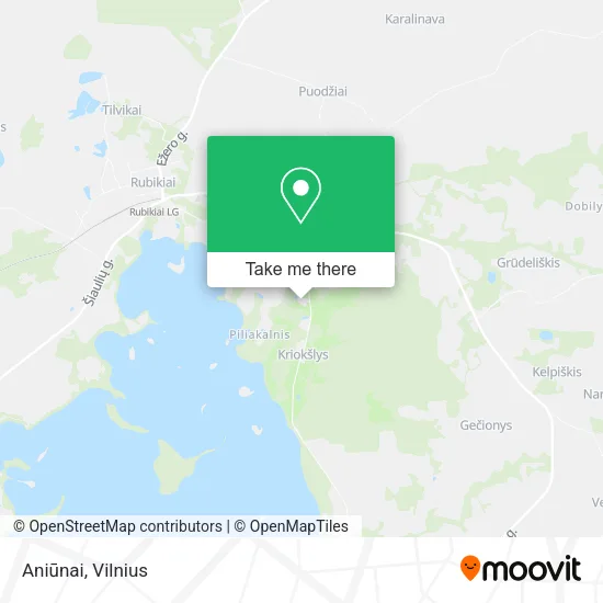 Карта Aniūnai