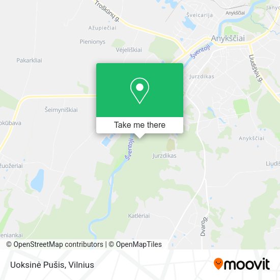 Карта Uoksinė Pušis