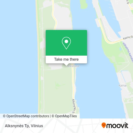 Карта Alksnynės Tp