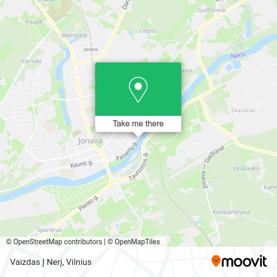 Карта Vaizdas Į Nerį