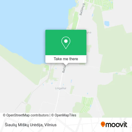 Карта Šiaulių Miškų Urėdija