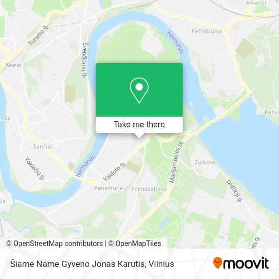 Карта Šiame Name Gyveno Jonas Karutis