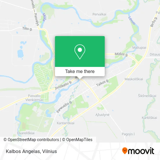 Карта Kalbos Angelas