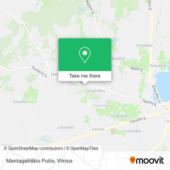 Карта Mantagailiškio Pušis