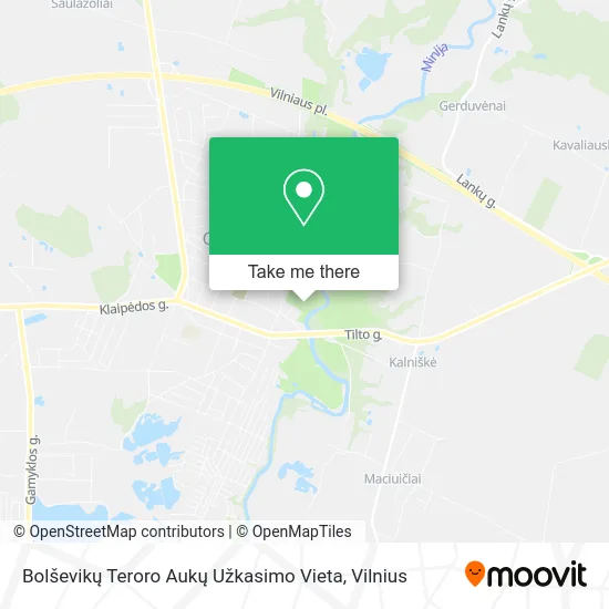 Карта Bolševikų Teroro Aukų Užkasimo Vieta