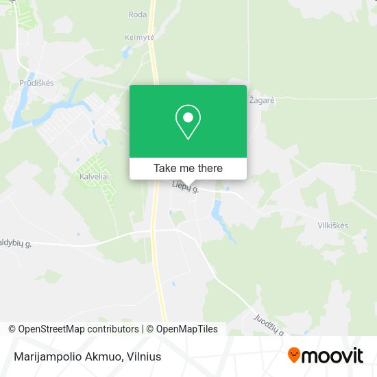 Карта Marijampolio Akmuo