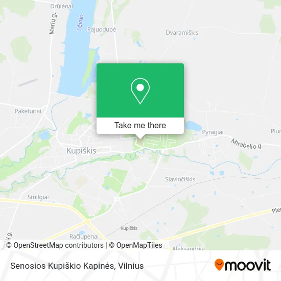 Карта Senosios Kupiškio Kapinės