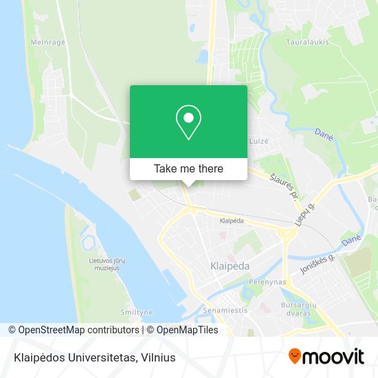 Карта Klaipėdos Universitetas