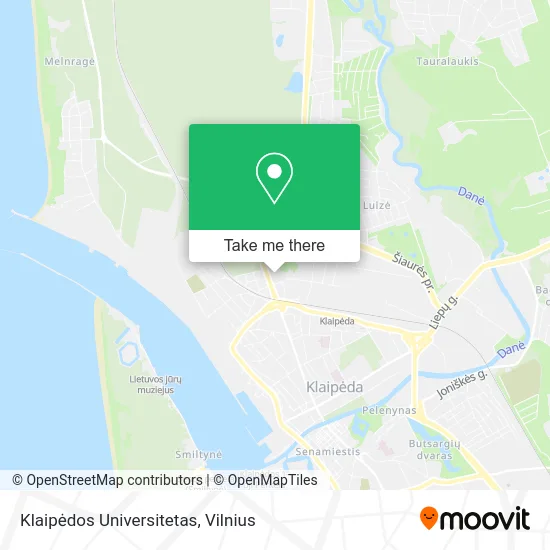 Карта Klaipėdos Universitetas