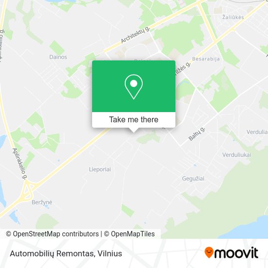 Карта Automobilių Remontas