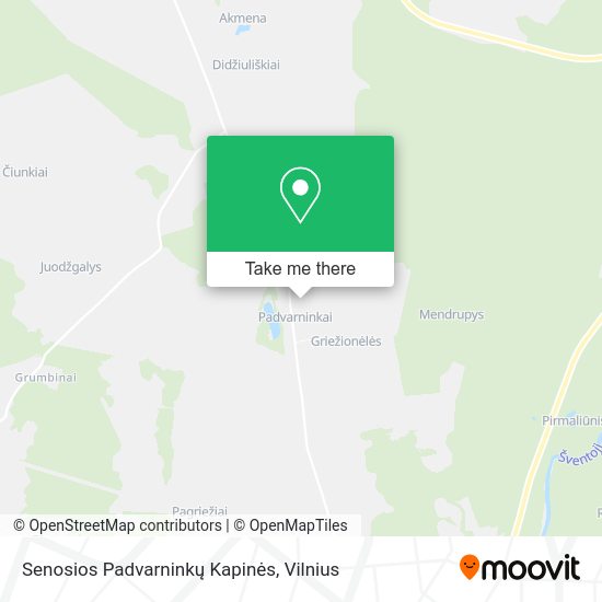 Карта Senosios Padvarninkų Kapinės
