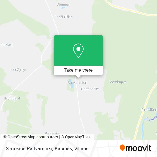 Карта Senosios Padvarninkų Kapinės