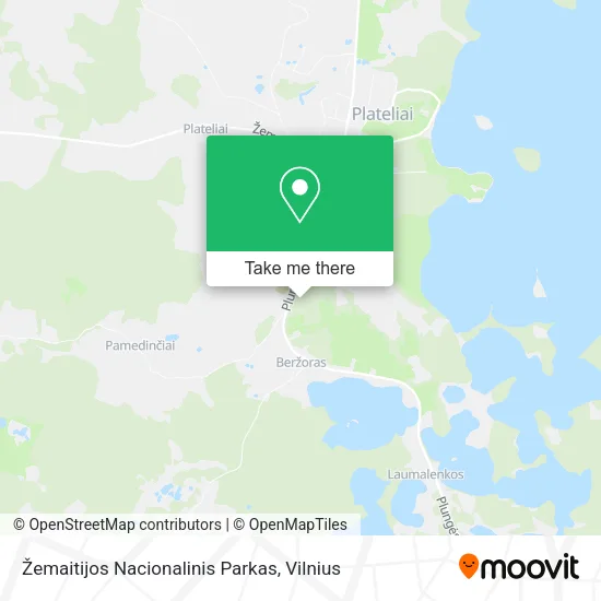 Карта Žemaitijos Nacionalinis Parkas