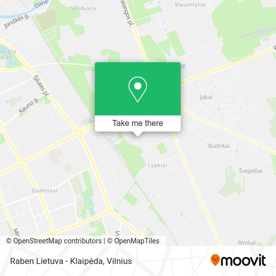 Карта Raben Lietuva - Klaipėda