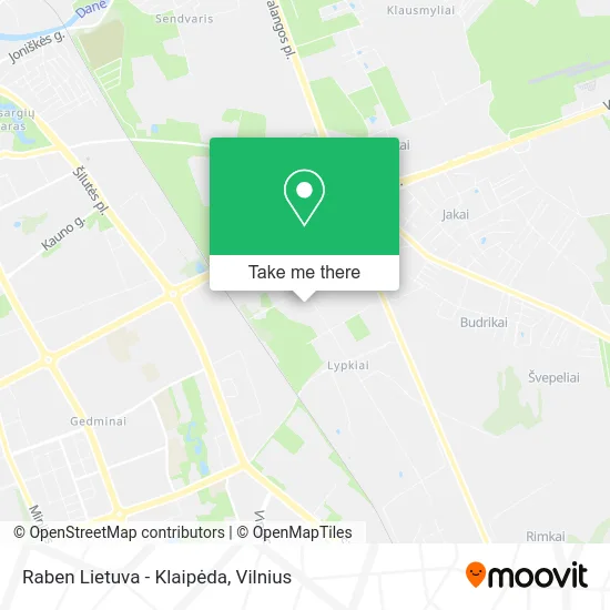 Карта Raben Lietuva - Klaipėda