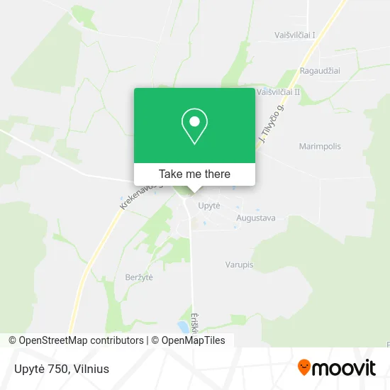 Карта Upytė 750