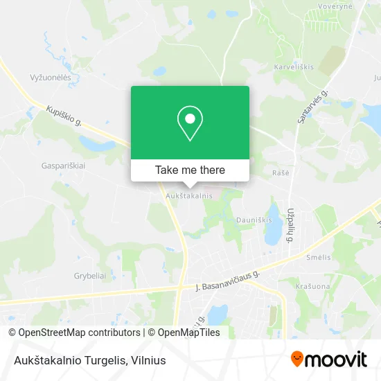 Карта Aukštakalnio Turgelis