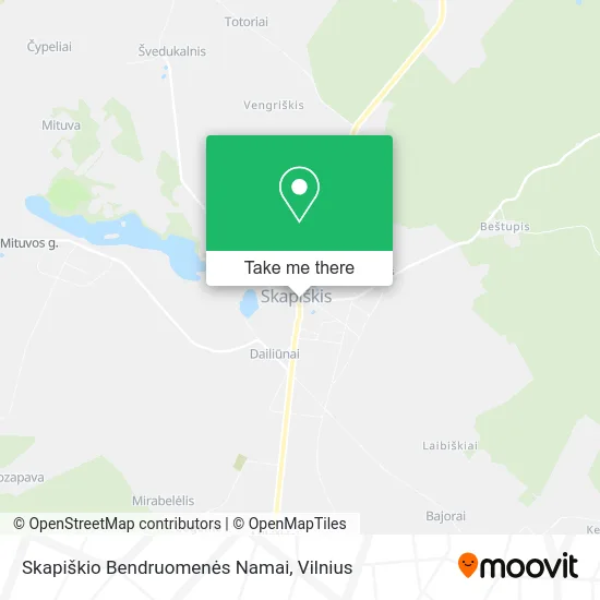 Карта Skapiškio Bendruomenės Namai