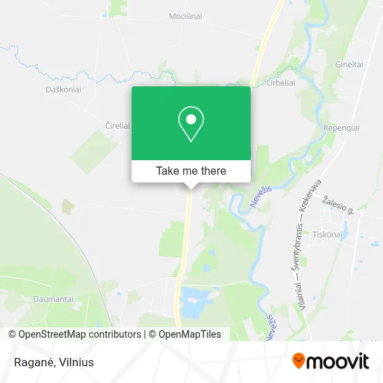 Raganė map