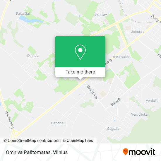 Карта Omniva Paštomatas