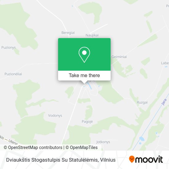 Карта Dviaukštis Stogastulpis Su Statulėlėmis