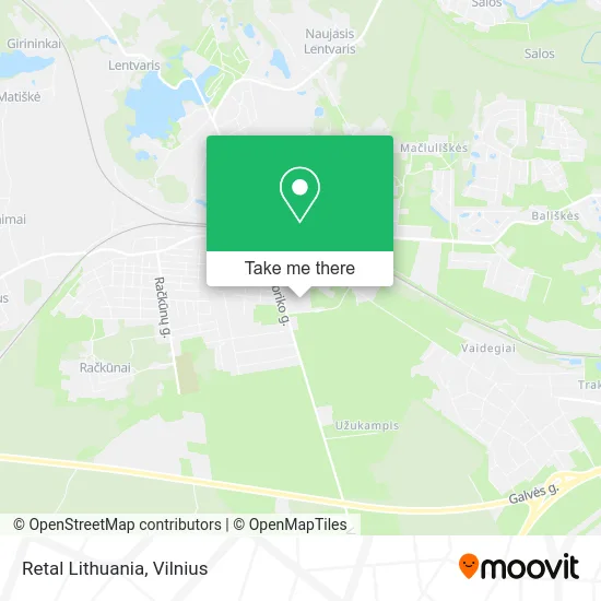 Карта Retal Lithuania