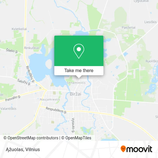 Карта Ąžuolas