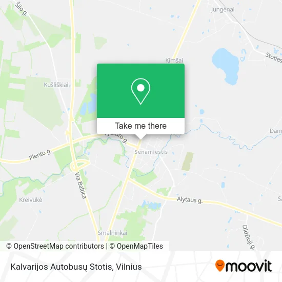 Карта Kalvarijos Autobusų Stotis