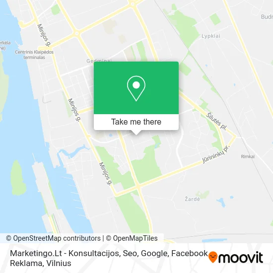 Карта Marketingo.Lt - Konsultacijos, Seo, Google, Facebook Reklama