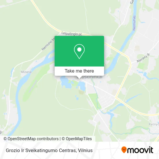 Карта Grozio Ir Sveikatingumo Centras