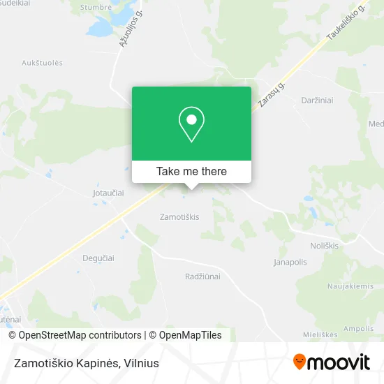 Карта Zamotiškio Kapinės